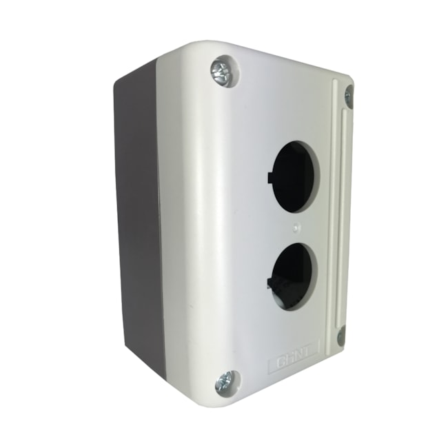 Caixa Para Botão Cinza | 2 Furos | NPH1-20 | Chint Caixa Para Botão Cinza | 2 Furos | NPH1-20 | Chint