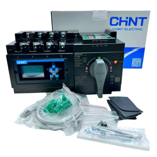 Chave de Transferência Automática ATS Chint NXZ-250/4B 160A
