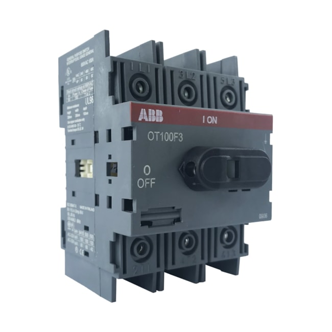 Chave Seccionadora Manual | 100A | OT100F3 | ABB Chave Seccionadora Manual | 100A | OT100F3 | ABB