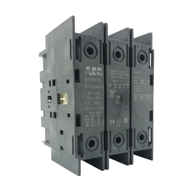 Chave Seccionadora Manual | 100A | OT100FT3 | ABB Chave Seccionadora Manual | 100A | OT100FT3 | ABB