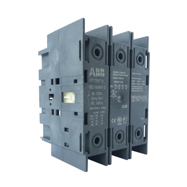 Chave Seccionadora Manual | 125A | OT125FT3 | ABB Chave Seccionadora Manual | 125A | OT125FT3 | ABB