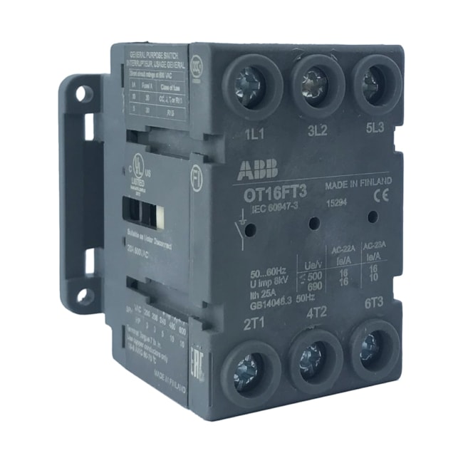Chave Seccionadora Manual | 16A | OT16FT3 | ABB Chave Seccionadora Manual | 16A | OT16FT3 | ABB