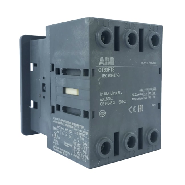 Chave Seccionadora Manual | 63A | OT63FT3 | ABB Chave Seccionadora Manual | 63A | OT63FT3 | ABB