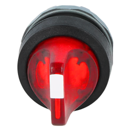 Comutador Knob ABB M2SS1-11R 2 Posições Iluminado Vermelho