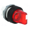 Comutador Knob ABB M2SS1-11R 2 Posições Iluminado Vermelho