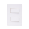 Conjunto 2 Interruptores Simples ABB N1501.2 BL 4x2 Branco Linha Unno