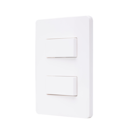 Conjunto 2 Interruptores Simples ABB N1501.2 BL 4x2 Branco Linha Unno