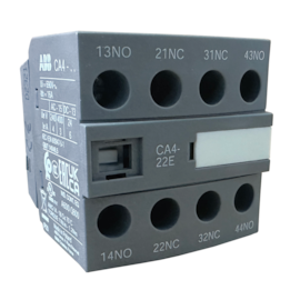 Contato Auxiliar ABB CA4-22E 2A 2NA+2NF 24/690V Contato Auxiliar ABB CA4-22E 2A 2NA+2NF 24/690V