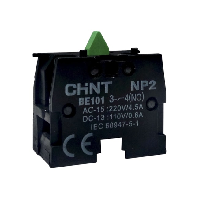 Contato Auxiliar Chint NP2-BE101 NA - 220V AC/110V DC Contato Auxiliar Chint NP2-BE101 NA - 220V AC/110V DC
