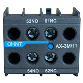 Contato Auxiliar Frontal Chint AX-3M/11 1NA+1NF 10A 690V Contato Auxiliar Frontal Chint AX-3M/11 1NA+1NF 10A 690V