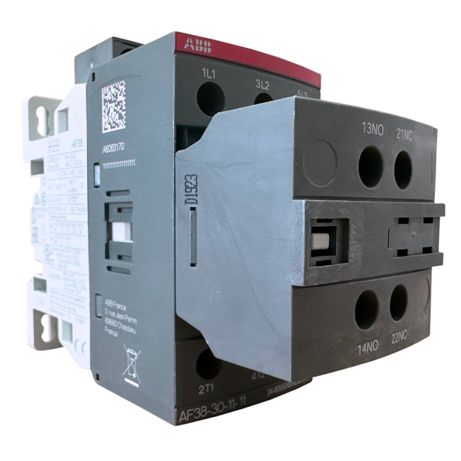 Contator ABB AF38-30-11-11 4NA+1NF 38A 415V Contator ABB AF38-30-11-11 4NA+1NF 38A 415V