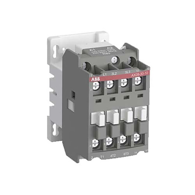 Contator ABB AX09-30-01-81 9A 24Vca 1NF Contator ABB AX09-30-01-81 9A 24Vca 1NF