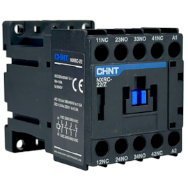 Contator Auxiliar Tetrapolar Chint NXRC-22/Z DC24V 2NA+2NF