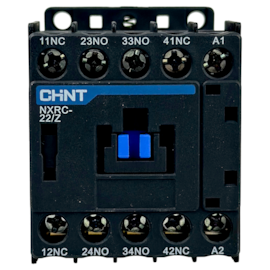 Contator Auxiliar Tetrapolar Chint NXRC-22/Z DC24V 2NA+2NF