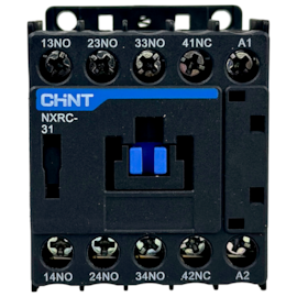 Contator Auxiliar Tetrapolar Chint NXRC-31 220VAC 3NA + 1NF