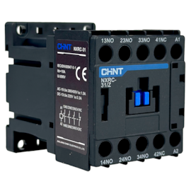 Contator Auxiliar Tetrapolar Chint NXRC-31/Z DC24V 3NA+1NF
