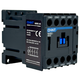 Contator Auxiliar Tetrapolar Chint NXRC-40/Z DC24V 4NA Contator Auxiliar Tetrapolar Chint NXRC-40/Z DC24V 4NA