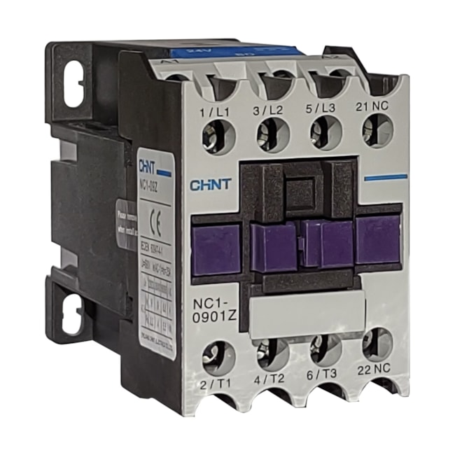 Contator Chint NC1-0901Z 9A 690VDC 3NA 1NF Contator Chint NC1-0901Z 9A 690VDC 3NA 1NF