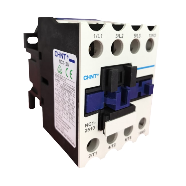 Contator Chint NC1-2510 220VCA 1NA Contator Chint NC1-2510 220VCA 1NA