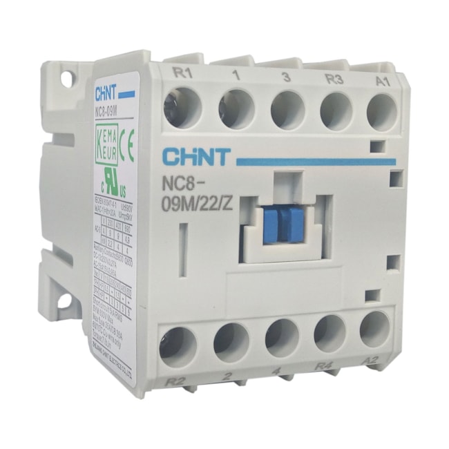 Contator Chint NC8-09M/22/Z 9A 2NA 2NF 24VCC Contator Chint NC8-09M/22/Z 9A 2NA 2NF 24VCC