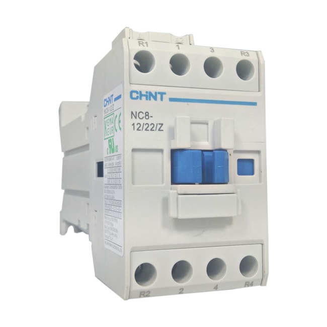 Contator Chint NC8-12/22/Z 12A 2NA 2NF Contator Chint NC8-12/22/Z 12A 2NA 2NF