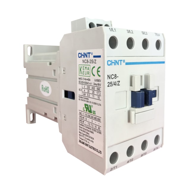 Contator Chint NC8-25/4/Z 24VCC Contator Chint NC8-25/4/Z 24VCC