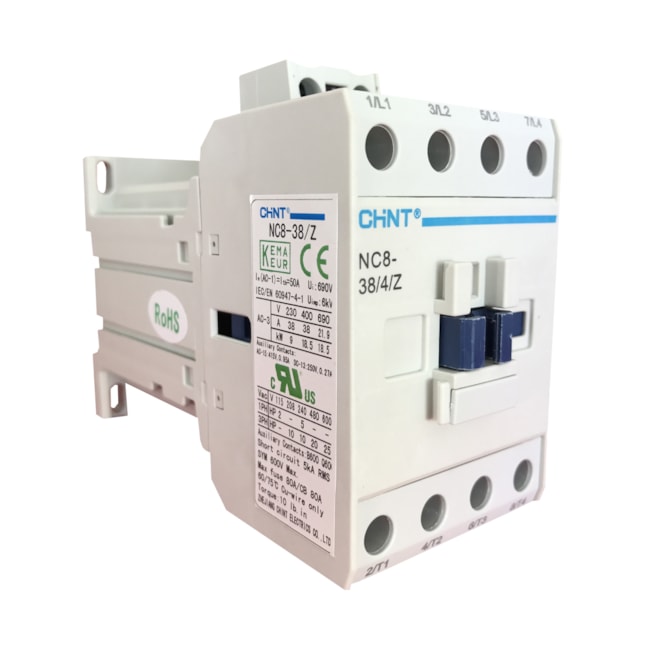 Contator Chint NC8-38/4/Z 24VCC Contator Chint NC8-38/4/Z 24VCC