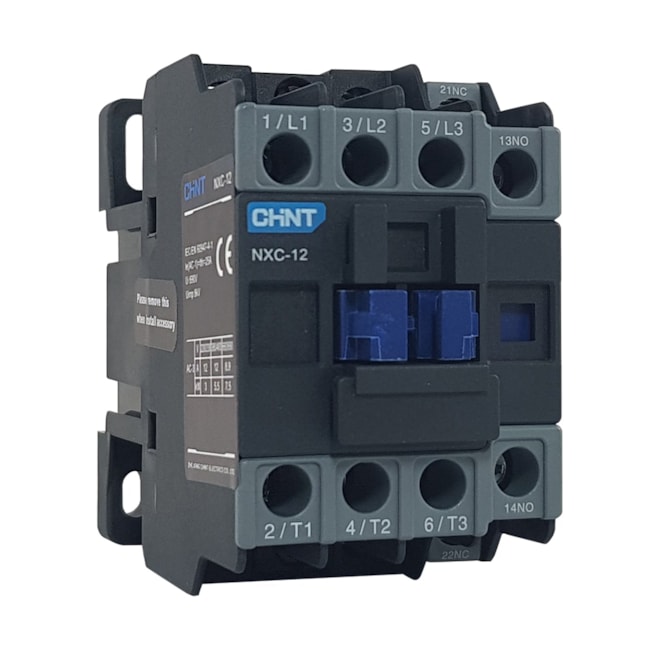 Contator Chint NXC-12 230V 12A 50/60Hz 1NA 1NF Contator Chint NXC-12 230V 12A 50/60Hz 1NA 1NF