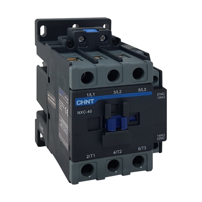 Contator Chint NXC-40 230V 40A 50/60Hz 1NA 1NF Contator Chint NXC-40 230V 40A 50/60Hz 1NA 1NF