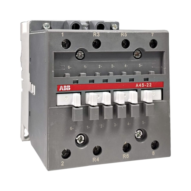 Contator Tetrapolar ABB A45-22-00 2NA+2NF 8kV 65A 220VCA Contator Tetrapolar ABB A45-22-00 2NA+2NF 8kV 65A 220VCA