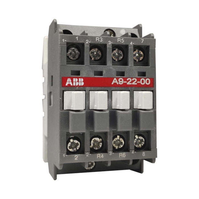 Contator Tetrapolar ABB A9-22-00 220-230V 2NA 2NF Contator Tetrapolar ABB A9-22-00 220-230V 2NA 2NF