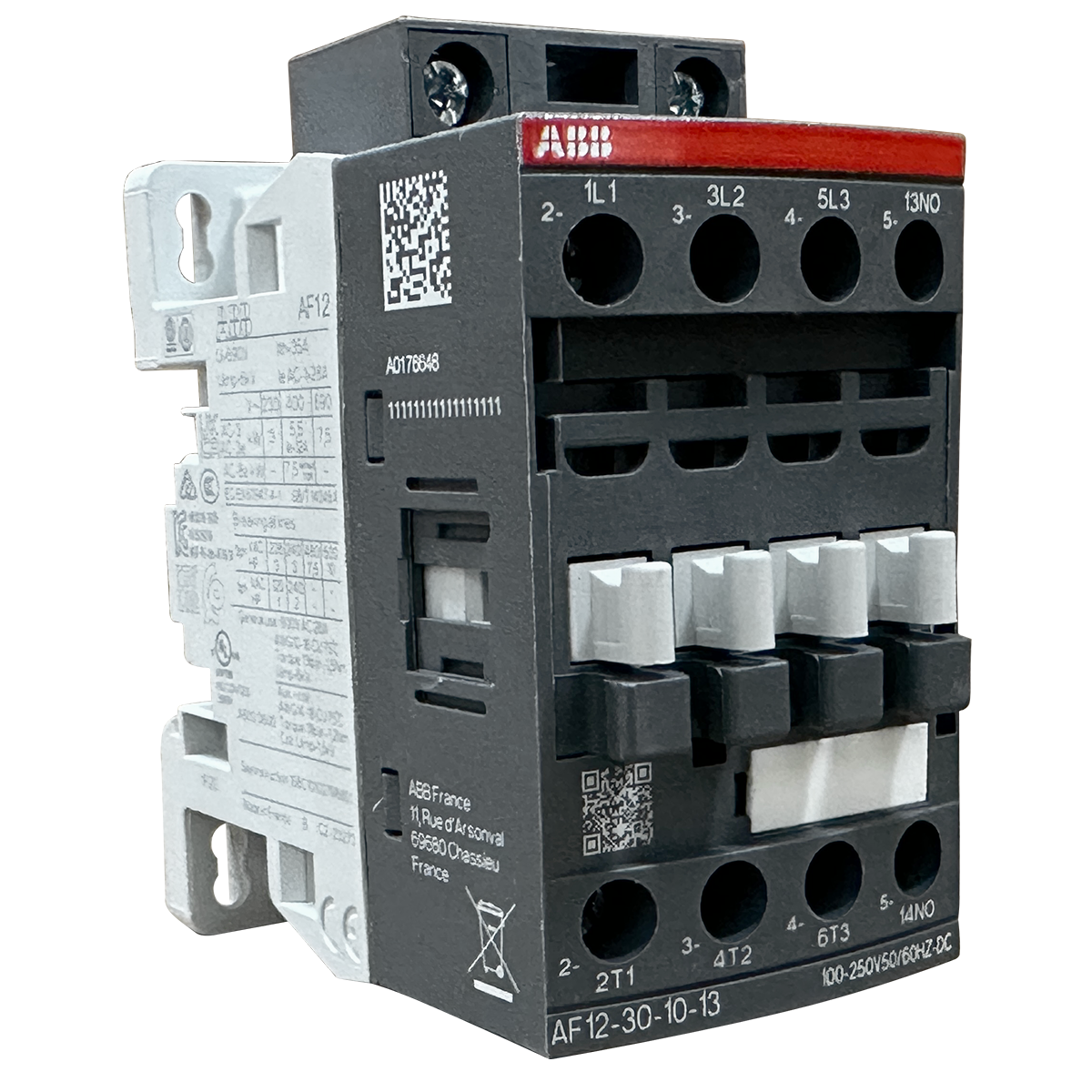 Contator Tripolar ABB AF12-30-10-13 12A 100...250Vca/cc 1NA - Alta ...