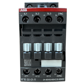 Contator Tripolar ABB AF16-30-01-11 18A 24...60Vca/cc 1NF Contator Tripolar ABB AF16-30-01-11 18A 24...60Vca/cc 1NF