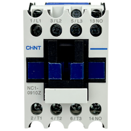 Contator Tripolar Chint NC1-0910Z 24VCC 9A 3NA + 1NA
