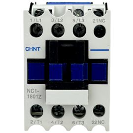 Contator Tripolar Chint NC1-1801Z 24VCC 18A 3NA + 1NF