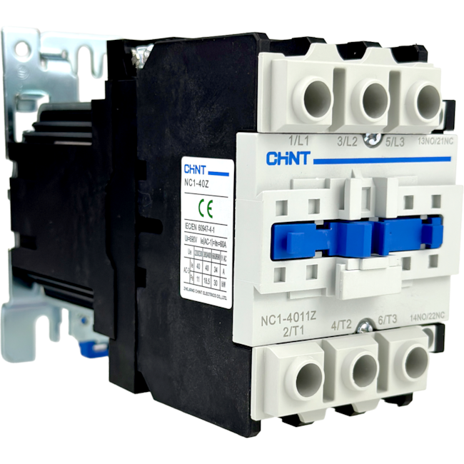 Contator Tripolar Chint NC1-4011Z 24VCC 40A 3NA + 1NA 1NF