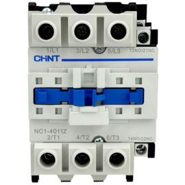 Contator Tripolar Chint NC1-4011Z 24VCC 40A 3NA + 1NA 1NF