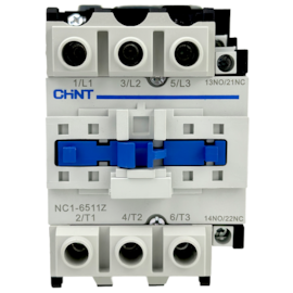 Contator Tripolar Chint NC1-6511Z 24V 65A 3NA + 1NA 1NF
