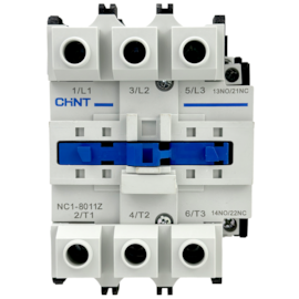 Contator Tripolar Chint NC1-8011 24V 80A 3NA + 1NA 1NF