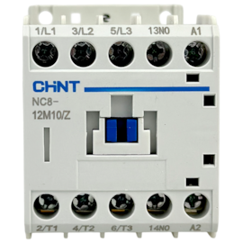 Contator Tripolar Chint NC8-12M10/Z DC24V 12A 3NA + 1NA Contator Tripolar Chint NC8-12M10/Z DC24V 12A 3NA + 1NA