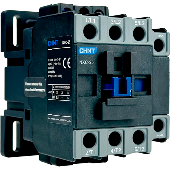 Contator Tripolar Chint NXC-25 40A 127V 1NA+1NF 50/60Hz