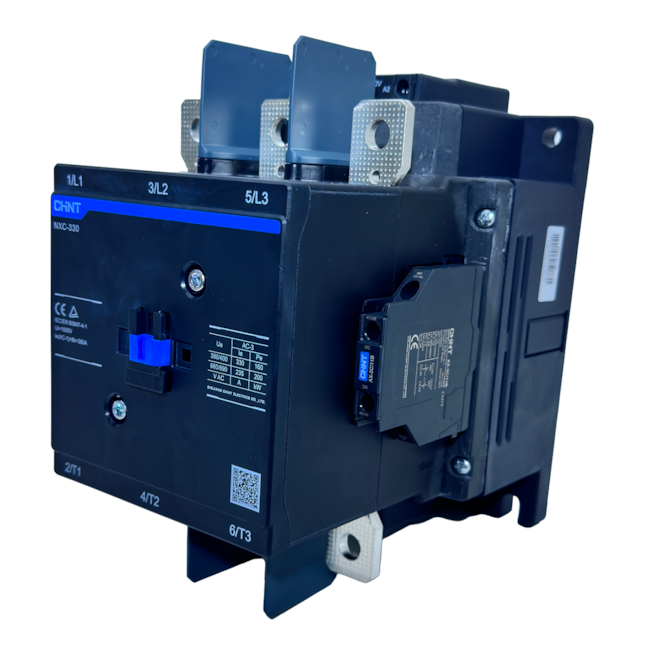 Contator Tripolar Chint NXC-330 330A 230Vca/Vcc 2NA 2NF Contator Tripolar Chint NXC-330 330A 230Vca/Vcc 2NA 2NF