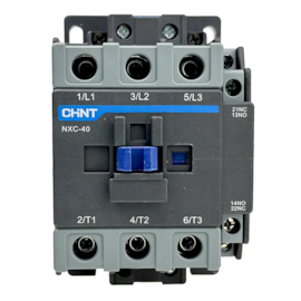 Contator Tripolar Chint NXC-40 40A 24V 1NA+1NF Contator Tripolar Chint NXC-40 40A 24V 1NA+1NF
