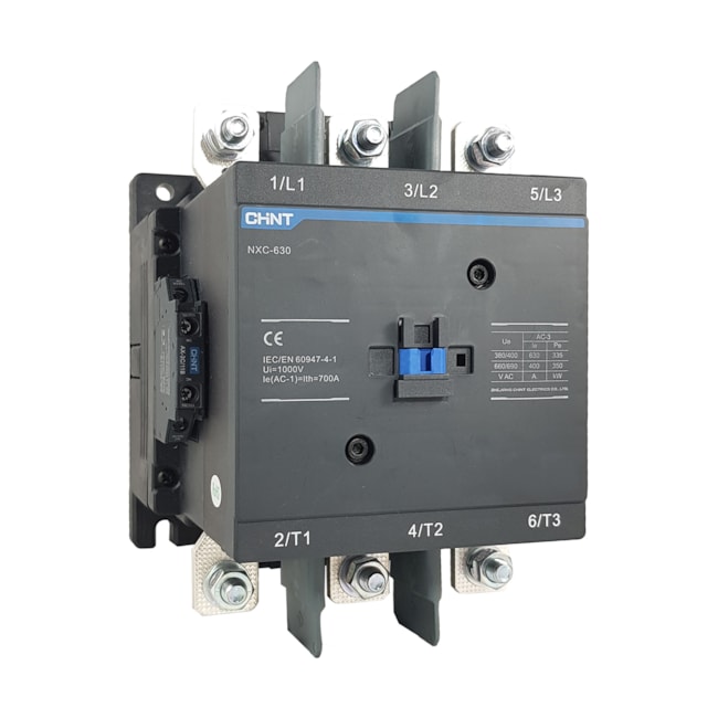 Contator Tripolar Chint NXC-630 630A 230Vca/Vcc 2NA 2NF Contator Tripolar Chint NXC-630 630A 230Vca/Vcc 2NA 2NF