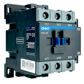 Contator Tripolar Chint NXC-65 220V 65A 1NA+1NF