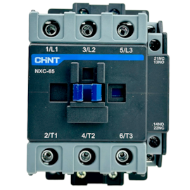 Contator Tripolar Chint NXC-65 220V 65A 1NA+1NF