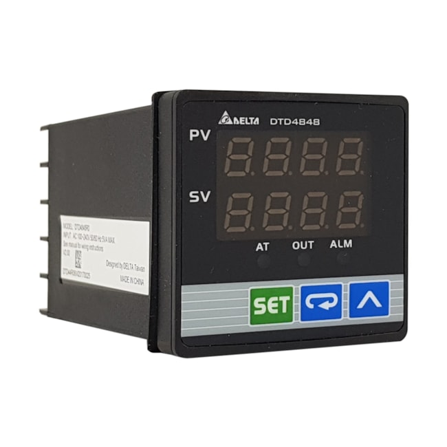 Controlador de Temperatura | 1 saída a relé SPST 250VCA | DTD4848R0 | Delta Controlador de Temperatura | 1 saída a relé SPST 250VCA | DTD4848R0 | Delta