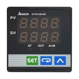 Controlador de Temperatura | 1 saída a relé SPST 250VCA | DTD4848R0 | Delta