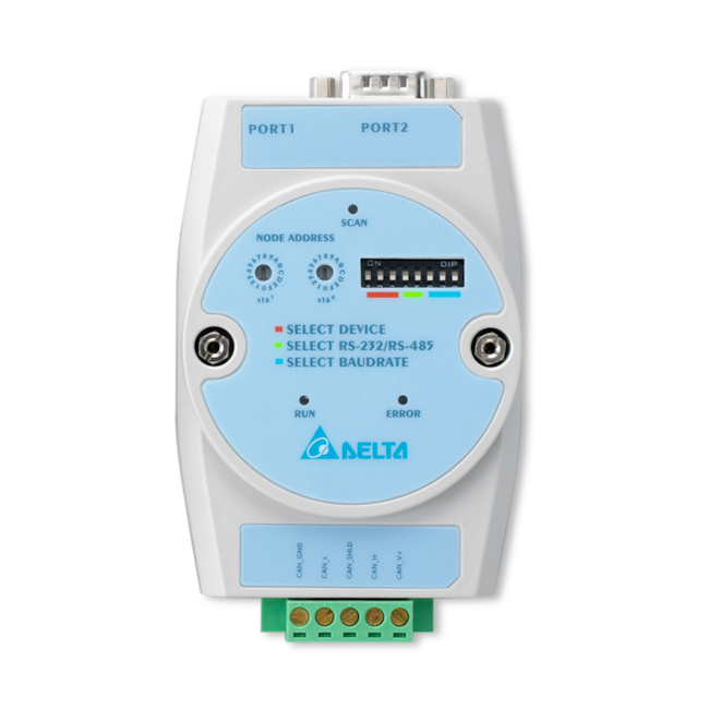 Conversor de Comunicação Delta IFD9503 24VCC CANOPEN para MODBUS