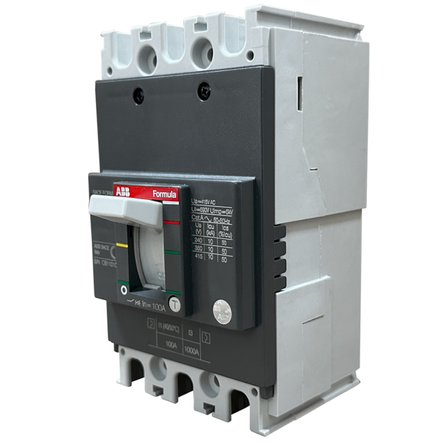 Disjuntor Caixa Moldada ABB A0C 100 TMF 40 3P F F 40A 415V Disjuntor Caixa Moldada ABB A0C 100 TMF 40 3P F F 40A 415V